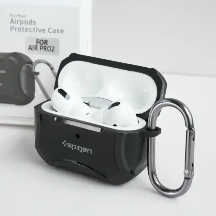 Pro 2/Pro/Airpods 3 Full Protective Case with Metal Hook
